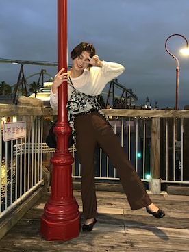 Nomura Karin Fionaさん（レディース・171cm）の秋コーディネート