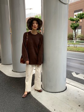 Nomura Karin Fionaさん（レディース・171cm）の秋コーディネート