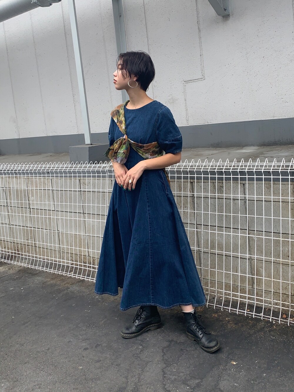 SLY（スライ）の「JUMBLE PAINT NYLON シャツ/ペイントナイロンシャツ