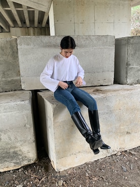 Nomura Karin Fionaさん（レディース・171cm）の秋コーディネート