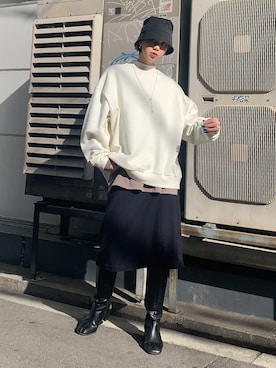 Nomura Karin Fionaさん（レディース・171cm）の冬コーディネート