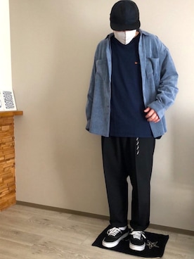 「POTEN（ポテン）のアイテム」を使った、50tatsuyaさん（メンズ・175cm）の冬コーディネート