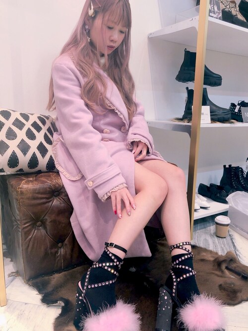 Candy Stripperのチェスターコート（ピンク系）を使った人気