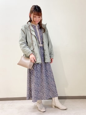 「Legato Largo（レガートラルゴ）のアイテム」を使った、Fujikoさん（レディース・158cm）の冬コーディネート