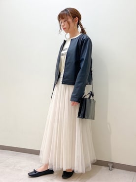 「ELENCARE DUE（エレンカーレデュエ）のアイテム」を使った、Fujikoさん（レディース・158cm）の冬コーディネート