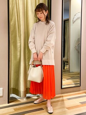 「cache cache（カシュ カシュ）のアイテム」を使った、Fujikoさん（レディース・158cm）の春コーディネート