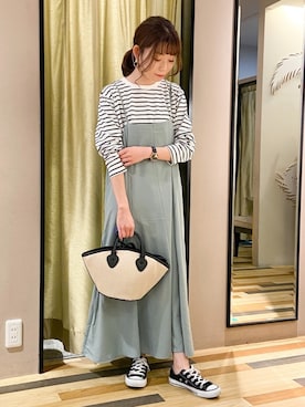 「cache cache（カシュ カシュ）のアイテム」を使った、Fujikoさん（レディース・158cm）の春コーディネート