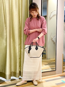 「cache cache（カシュ カシュ）のアイテム」を使った、Fujikoさん（レディース・158cm）の春コーディネート