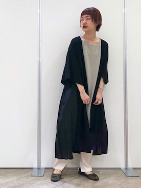 「スタッフコーデ」｜「アイテム（ワンピース/ドレス）」を使った、Seikaさん（レディース・160cm）の春コーディネート