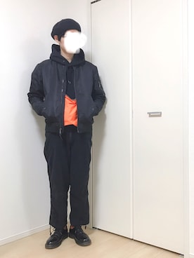 「Ralph Lauren」｜「アイテム（オールインワン・サロペット）」を使った、ぴーすけぴーすけさん（メンズ・175cm）の冬コーディネート