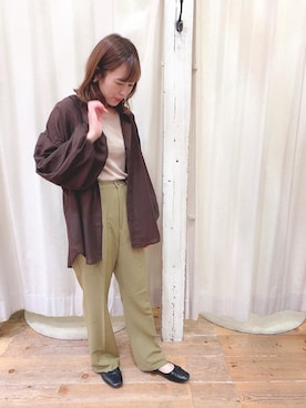 RINAさん（レディース・157cm）の秋コーディネート