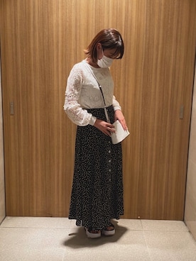 「coca（coca）（コカ）のアイテム（スカート）」を使った、yuanさん（レディース・156cm）の夏コーディネート