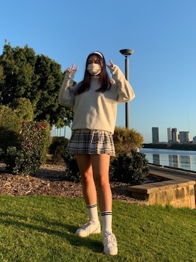 「Factorie（ファクトリエ）のアイテム」を使った、yasmin さん（レディース・163cm）の夏コーディネート