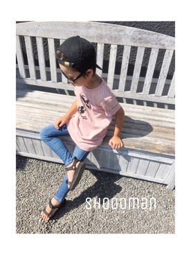 「ミッキー」｜shooomanさん（キッズ・110cm）の夏コーディネート