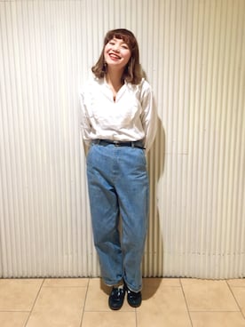 「アイテム（その他シューズ、グリーン系）」を使った、Dot&Stripes CHILDWOMANさん（レディース・158cm）の冬コーディネート
