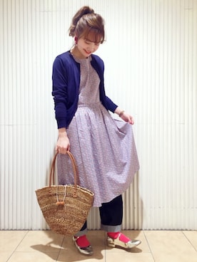 Dot&Stripes CHILDWOMANさん（レディース・158cm）の春コーディネート