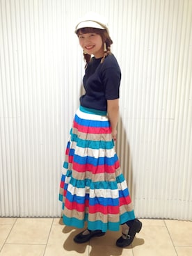 Dot&Stripes CHILDWOMANさん（レディース・158cm）の春コーディネート