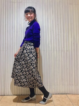 Dot&Stripes CHILDWOMANさん（レディース・158cm）の冬コーディネート