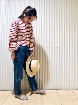Dot&Stripes CHILDWOMANさん（レディース・158cm）の春コーディネート