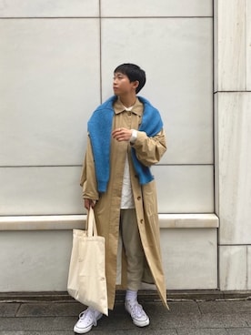 「TODAYFUL（トゥデイフル）のアイテム（ジャケット/アウター）」を使った、FUMITO HOSOYAさん（メンズ・163cm）の秋コーディネート