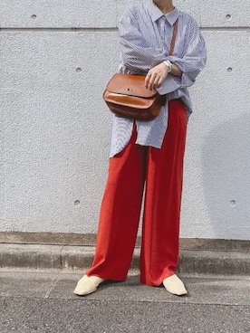 「Ungrid（アングリッド）のアイテム」を使った、FUMITO HOSOYAさん（メンズ・163cm）の秋コーディネート