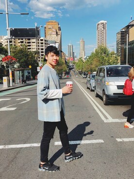 「Australia」｜「アイテム（ダウンジャケット/コート）」を使った、Darren xxxさん（メンズ・183cm）の秋コーディネート