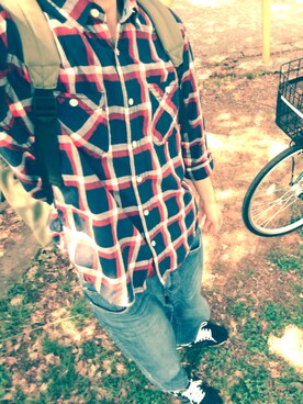 永谷園さん（メンズ・180cm）の春コーディネート