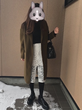 ynNさん（レディース・158cm）の冬コーディネート