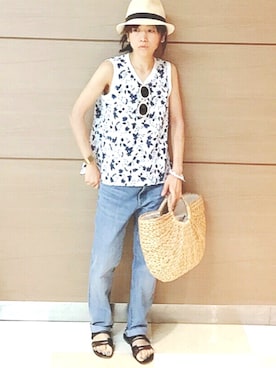 きゃなおさん（レディース・155cm）の夏コーディネート