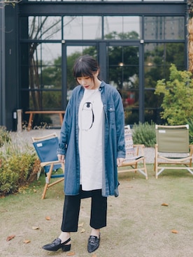 「Taichung」｜「アイテム（オールインワン・サロペット）」を使った、Q喵さん（レディース・151cm）の春コーディネート