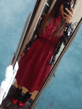 「red」｜「アイテム（その他）」を使った、きむらっこさん（レディース・152cm）の夏コーディネート