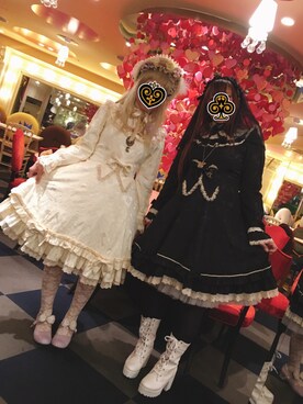 「BABY, THE STARS SHINE BRIGHT」｜「アイテム（ワンピース）」を使った、きむらっこさん（レディース・152cm）の秋コーディネート