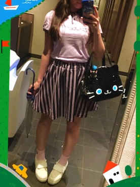 「HELL CAT PUNKS（ヘルキャットパンクス）のアイテム（トップス）」を使った、きむらっこさん（レディース・152cm）の冬コーディネート