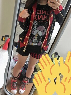 「青文字系」｜「アイテム（ジャケット/アウター）」を使った、きむらっこさん（レディース・152cm）の夏コーディネート