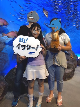 「水族館」｜「アイテム（その他）」を使った、きむらっこさん（レディース・152cm）の秋コーディネート