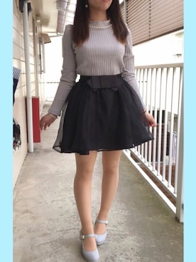 「Bobon21（ボボンニジュウイチ）のアイテム」を使った、きむらっこさん（レディース・152cm）の春コーディネート