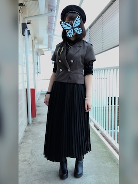 「青文字系」｜「アイテム（ジャケット/アウター）」を使った、きむらっこさん（レディース・152cm）の夏コーディネート
