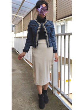 「FOREVER 21（フォーエバー トゥエンティーワン）のアイテム（ブーティ）」を使った、きむらっこさん（レディース・152cm）の冬コーディネート
