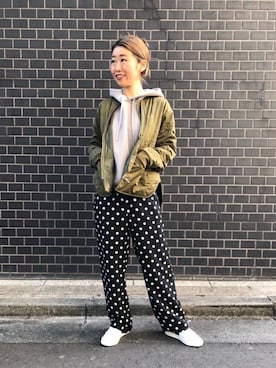 「FIVEBROTHER（ファイブブラザー）のアイテム」を使った、Nao Takahashiさん（レディース・164cm）の冬コーディネート