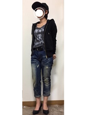 Aki*☺︎さんの（jeans | ジーンズ）を使ったコーディネート