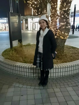「DRESKIP（ドレスキップ）のアイテム（その他アウター）」を使った、ゆーP。さん（レディース・157cm）の冬コーディネート