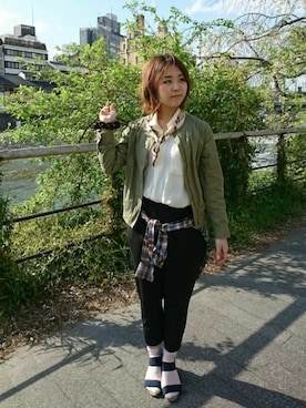 「DRESKIP（ドレスキップ）のアイテム（財布/小物）」を使った、ゆーP。さん（レディース・157cm）の夏コーディネート