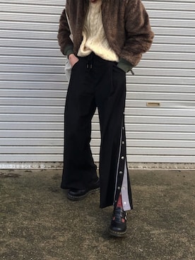 「FREAK'S STORE（フリークスストア）のアイテム（MA-1）」を使った、sakiさん（レディース・165cm）の春コーディネート