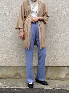 「kastane_ootd」｜「アイテム（その他アウター）」を使った、sakiさん（レディース・165cm）の春コーディネート