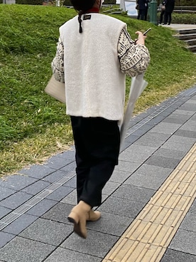 「Discoat」｜「アイテム（オールインワン・サロペット）」を使った、sakiさん（レディース・165cm）の冬コーディネート