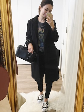 「JOURNAL STANDARD relume（ジャーナルスタンダード　レリューム）のアイテム（チェスターコート）」を使った、amiさん（レディース・163cm）の冬コーディネート