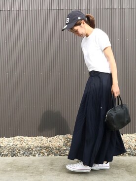 「SEVENDAYS=SUNDAY（セブンデイズサンデイ）のアイテム（帽子）」を使った、amiさん（レディース・163cm）の春コーディネート