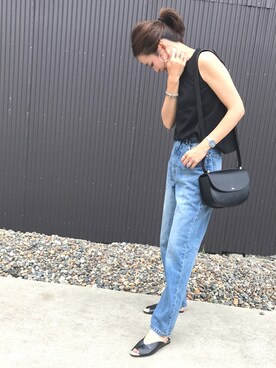 「Two Faces（トゥーフェイシーズ）のアイテム（トップス）」を使った、amiさん（レディース・163cm）の夏コーディネート