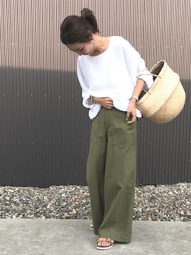 「TATRAS CONCEPT STORE（タトラスコンセプトストア）のアイテム（アクセサリー）」を使った、amiさん（レディース・163cm）の夏コーディネート
