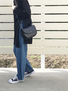 「GRL（グレイル）のアイテム（チュニック）」を使った、amiさん（レディース・163cm）の秋コーディネート